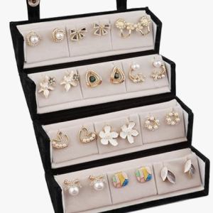 Pretty Pairings 12 Pairs Earrings Set for Women with Jewellery Box | Stylish Stud, Pearl, Drop & Designer Earrings | Premium Gift Set for Girls | Birthday, Anniversary, Engagement